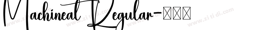 Machineat Regular字体转换